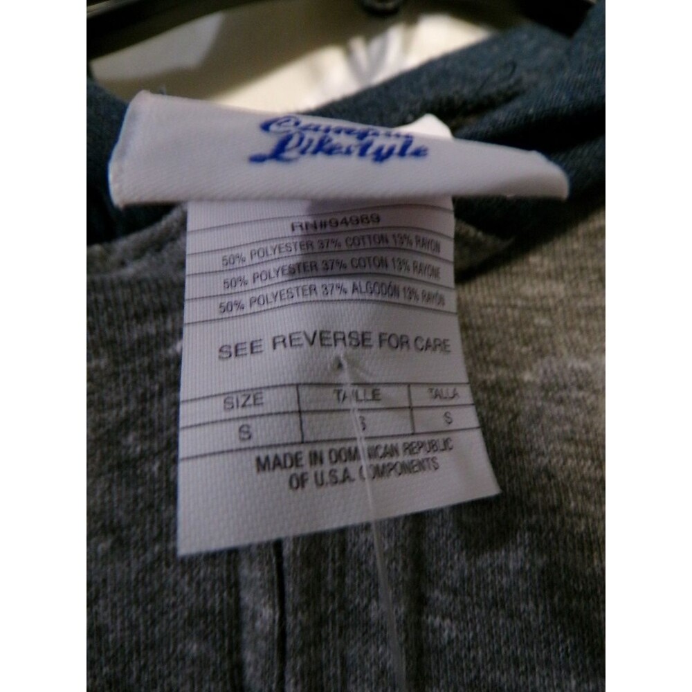 Casual Lifestyle Minnesota Twins Women's Full Zip Hoodie S Gray Navy Raglan - Picture 2 of 3